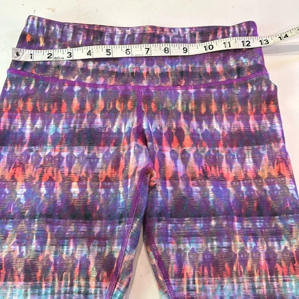 Alo colorful cropped leggings size small